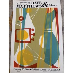 Dave Matthews and Friends January 16, 2004 Oakland Arena Mapes signed 227/400